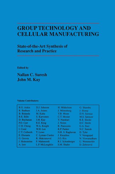 Produktbild: Group Technology and Cellular Manufacturing