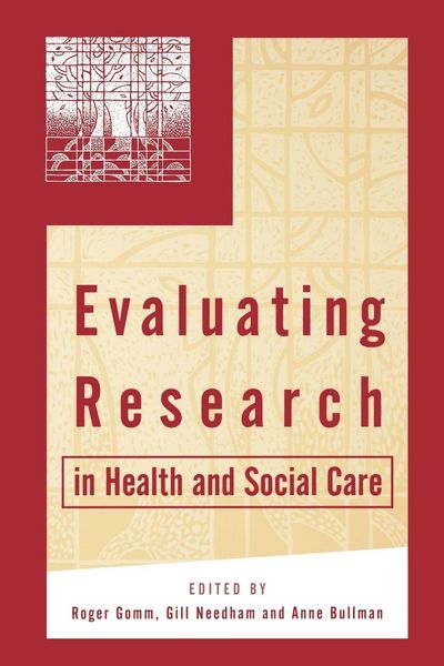 Produktbild: Evaluating Research in Health and Social Care