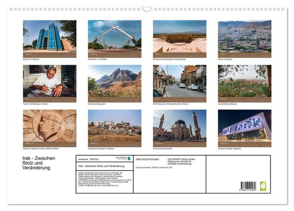 Produktbild: Irak - Zwischen Stolz und Ver&auml;nderung (Wandkalender 2026 DIN A2 quer), CALVENDO Monatskalender