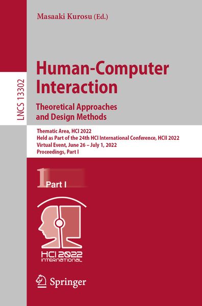 Produktbild: Human-Computer Interaction. Theoretical Approaches and Design Methods