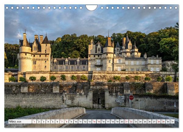 Produktbild: Die Schl&ouml;sser im Tal der Loire (Wandkalender 2026 DIN A4 quer), CALVENDO Monatskalender