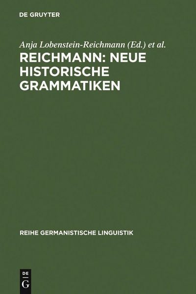 Produktbild: Reichmann: Neue Historische Grammatiken