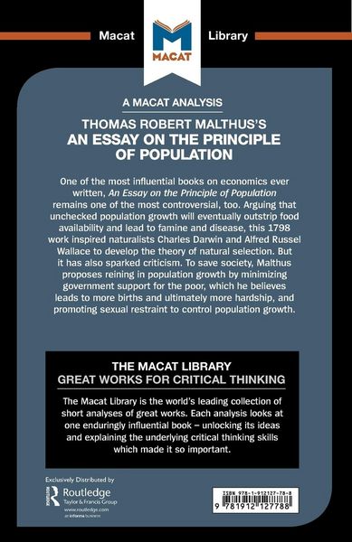 Produktbild: An Analysis of Thomas Robert Malthus's An Essay on the Principle of Population