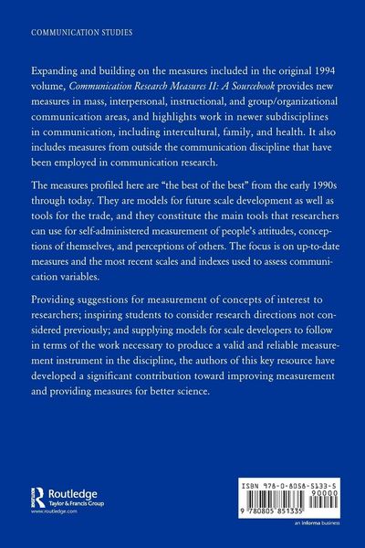 Produktbild: Communication Research Measures II