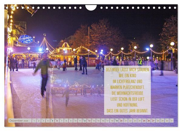 Produktbild: Stimmungsreigen Gef&uuml;hlvolle Texte und Bilder (Wandkalender 2026 DIN A4 quer), CALVENDO Monatskalender