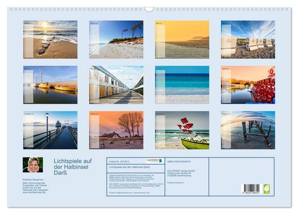 Produktbild: Lichtspiele auf der Halbinsel Dar&szlig; (Wandkalender 2026 DIN A2 quer), CALVENDO Monatskalender
