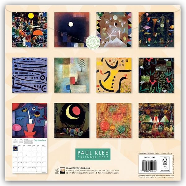 Produktbild: Paul Klee 2027 &ndash; Original Flame Tree Publishing-Kalender [Kalender]