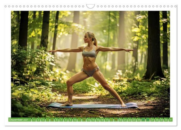 Produktbild: Yoga im Wald (Wandkalender 2027 DIN A3 quer), CALVENDO Monatskalender