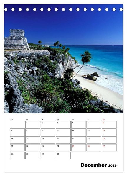 Produktbild: Das mystische Land der Maya. Mexiko-Yucatan (Tischkalender 2026 DIN A5 hoch), CALVENDO Monatskalender