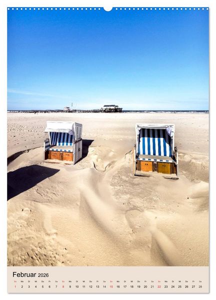 Produktbild: NORDSEEFLAIR - St. Peter Ording und Westerhever (Wandkalender 2026 DIN A2 hoch), CALVENDO Monatskalender