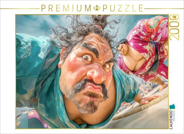 Produktbild: CALVENDO Puzzle Sumoringer Karikaturen | 2000 Teile Lege-Gr&ouml;&szlig;e 90x67cm Foto-Puzzle f&uuml;r gl&uuml;ckliche Stunden