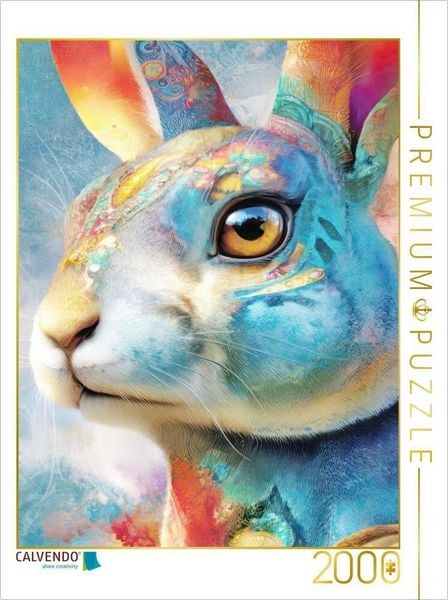 CALVENDO Puzzle Neo expressive Tierportraits | 2000 Teile Lege-Größe 90x67cm Foto-Puzzle für glückliche Stunden