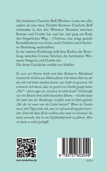 Produktbild: Lotte hat Goethe auch die Haare gekr&auml;uselt und Coronas Schuh