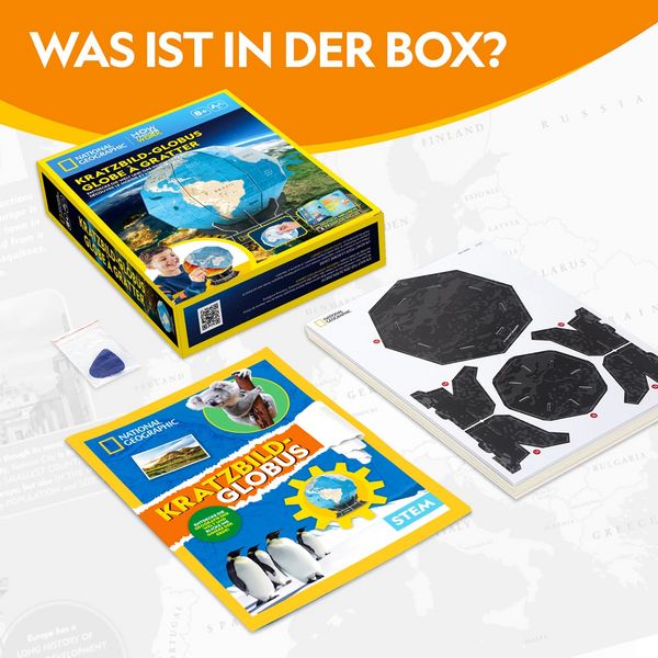 Produktbild: CUBICFUN - Kratzbild-Globus