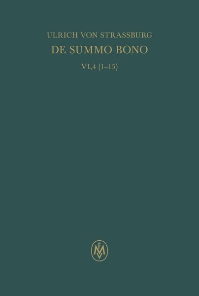 Produktbild: De summo bono. Liber VI, Tractatus 4,1-15