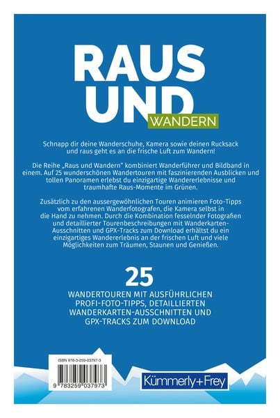 Produktbild: K&uuml;mmerly+Frey Raus und Wandern Wallis &ndash; Wanderf&uuml;hrer