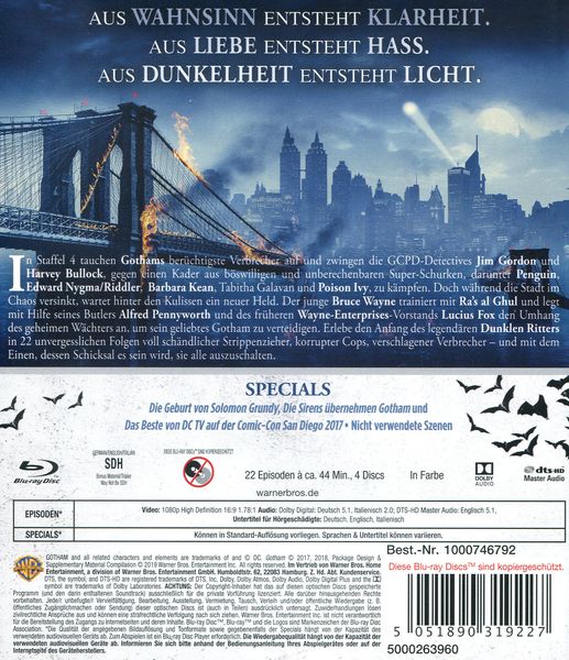 Gotham - Staffel 4 [4 BRs]