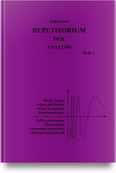 Produktbild: Repetitorium der Analysis, Teil 1