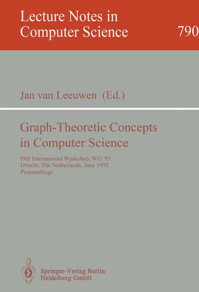 Produktbild: Graph-Theoretic Concepts in Computer Science