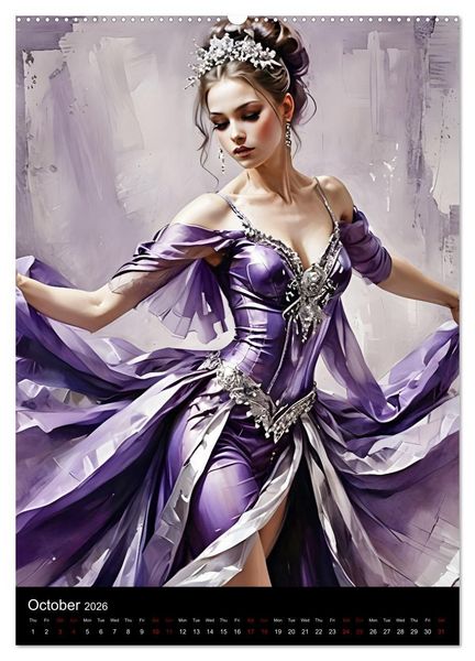 Produktbild: Dancing Elegance (Wall Calendar 2026 DIN A2 portrait), CALVENDO 12 Month Wall Calendar