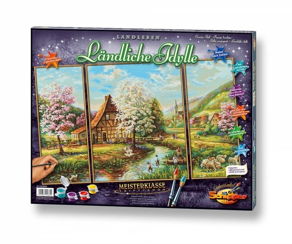 Produktbild: Malen nach Zahlen - L&auml;ndliche Idylle (Triptychon)