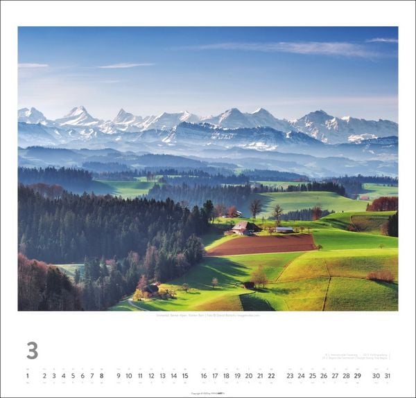 Produktbild: Schweiz Kalender 2026 - Schönste Landschaften und Ansichten