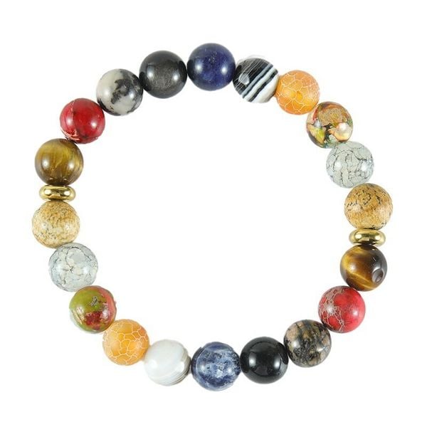 Produktbild: Armband, Naturstein, bunt DIY, 10mm