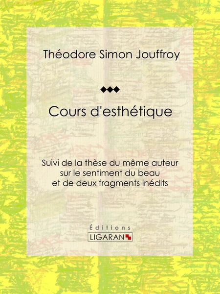 Produktbild: Cours d'esth&eacute;tique