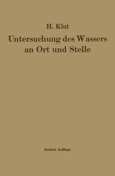 Produktbild: Untersuchung des Wassers an Ort und Stelle