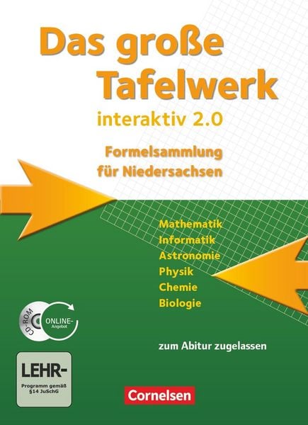 Produktbild: Gro&szlig;e Tafelwerk interaktiv 2.0 Niedersachsen. Sch&uuml;lerbuch