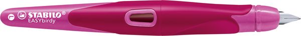 Produktbild: STABILO Ergonomischer Schulf&uuml;ller f&uuml;r Linksh&auml;nder mit Standard-Feder M -   EASYbirdy in beere/pink - Einzelstift - inklusive Patrone