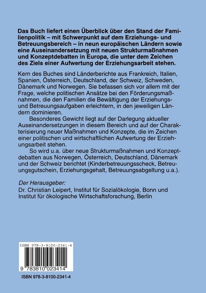 Produktbild: Aufwertung der Erziehungsarbeit