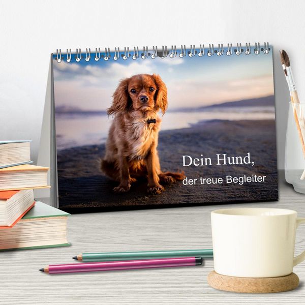 Produktbild: Dein Hund der treue Begleiter (Tischkalender 2026 DIN A5 quer), CALVENDO Monatskalender