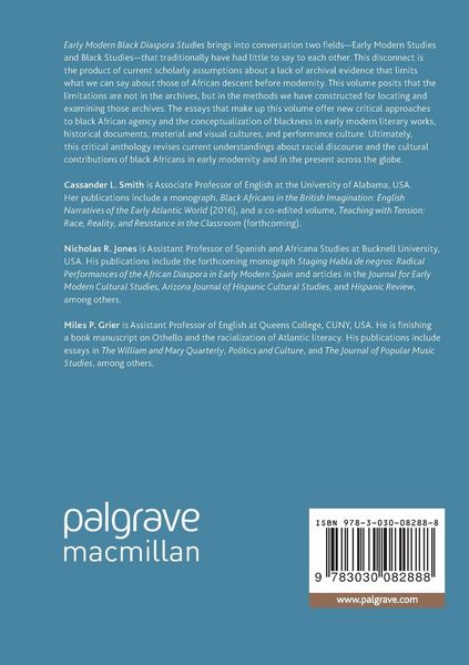 Produktbild: Early Modern Black Diaspora Studies