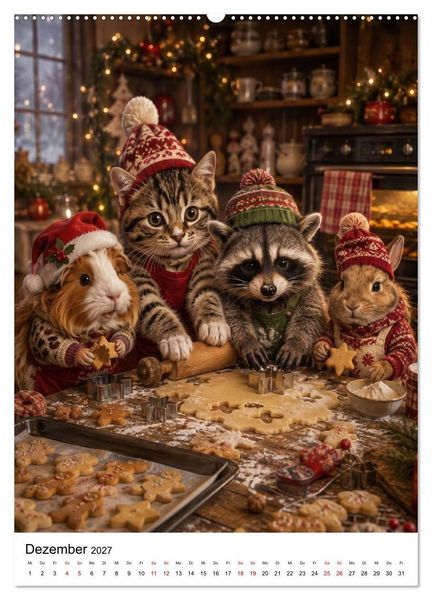 Produktbild: Cozy Friends - Kleine Kuschelhelden (Wandkalender 2027 DIN A2 hoch), CALVENDO Monatskalender