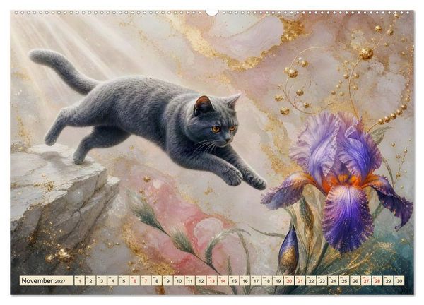 Produktbild: Floras Samtpfoten (Wandkalender 2027 DIN A2 quer), CALVENDO Monatskalender