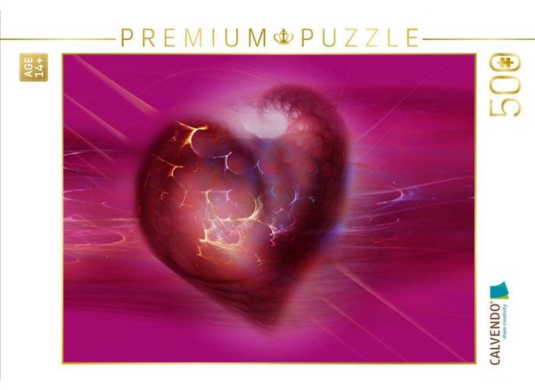 CALVENDO Puzzle Das abstrakte Herz | 500 Teile Lege-Größe 48 × 36 cm Foto-Puzzle für Erwachsene