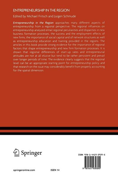 Produktbild: Entrepreneurship in the Region