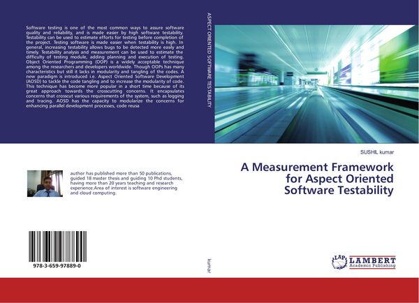 Produktbild: A Measurement Framework for Aspect Oriented Software Testability
