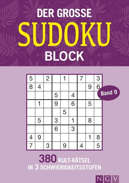 Der große Sudoku Block Band 9, Taschenbuch von , Naumann & Göbel, 9783625197300