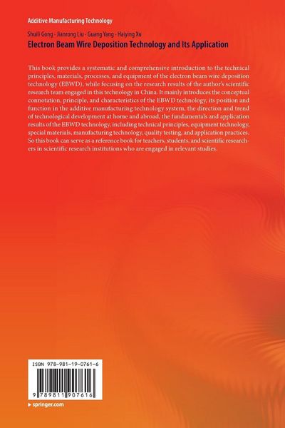 Produktbild: Electron Beam Wire Deposition Technology and Its Application