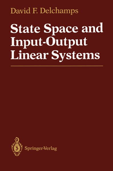 Produktbild: State Space and Input-Output Linear Systems