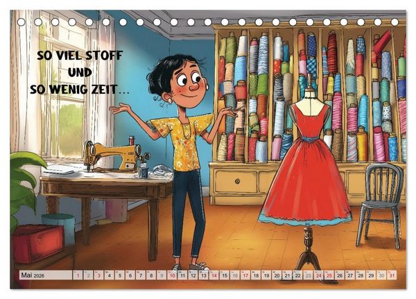 Produktbild: Fr&ouml;hlich eingef&auml;delt (Tischkalender 2026 DIN A5 quer), CALVENDO Monatskalender