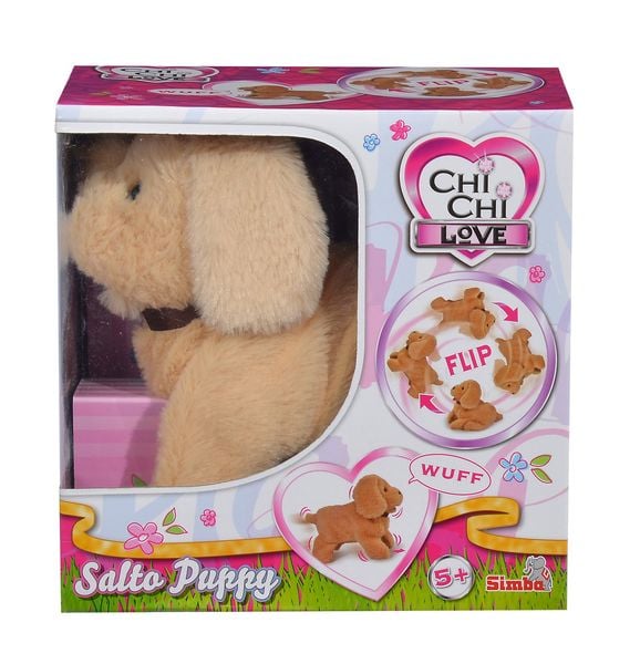 Simba 105893239 - Chi Chi Love Salto Puppy, Hund, Plüschtier