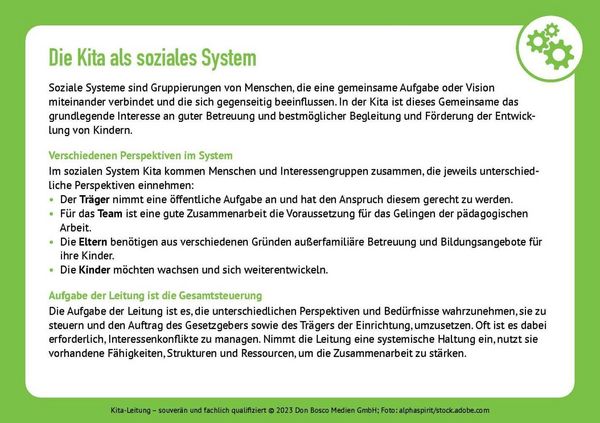 Produktbild: Kita-Leitung &ndash; souver&auml;n und fachlich qualifiziert
