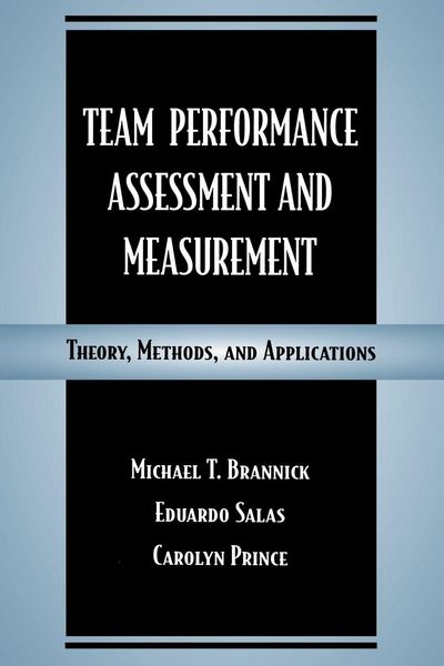 Produktbild: Team Performance Assessment and Measurement