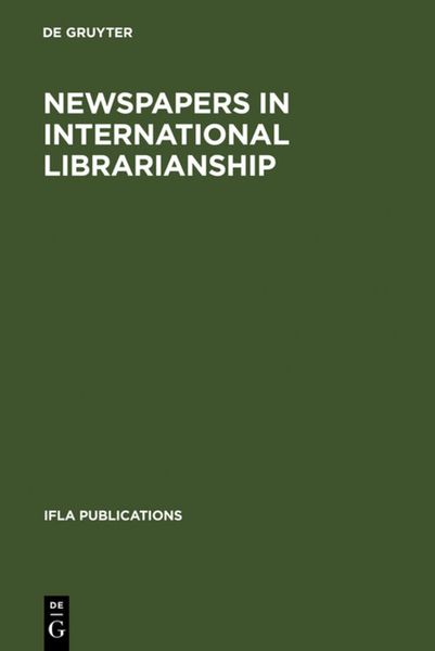 Produktbild: Newspapers in International Librarianship