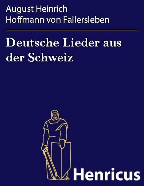Produktbild: Deutsche Lieder aus der Schweiz