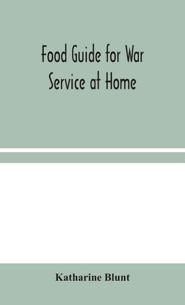 Produktbild: Food Guide For War Service At Home