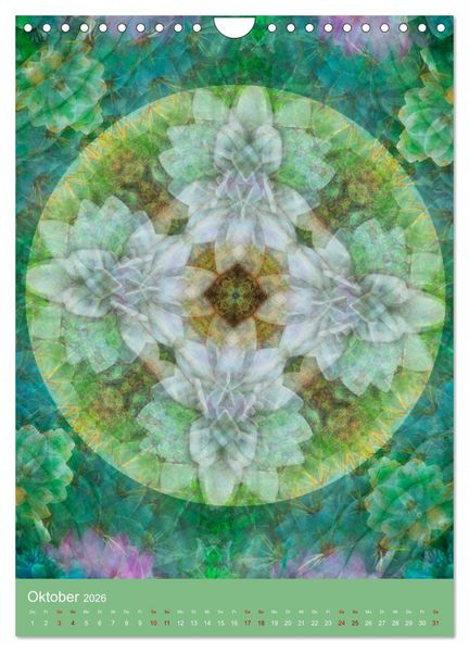 Produktbild: Meditative Pflanzenmandalas (Wandkalender 2026 DIN A4 hoch), CALVENDO Monatskalender